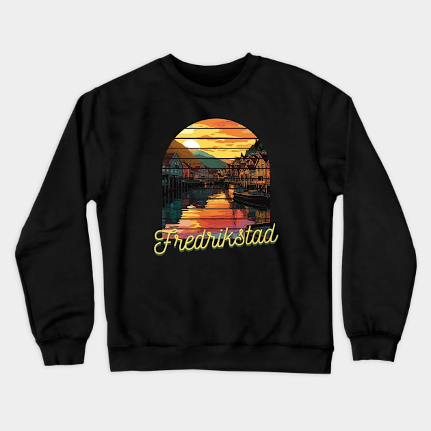 Fredrikstad - Norwegian Crewneck Sweatshirt by letrirs